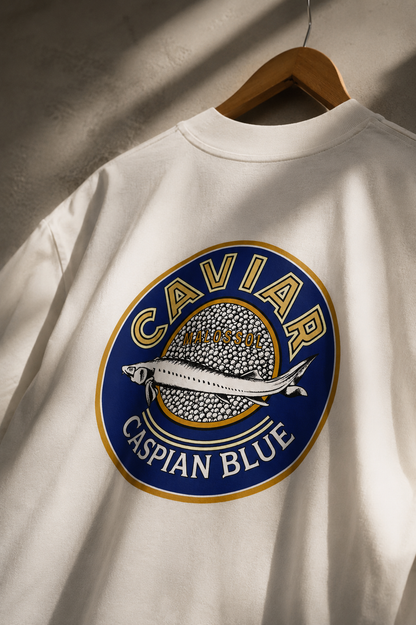 Kaviar T-Shirt - Vintage | Caspian Blue